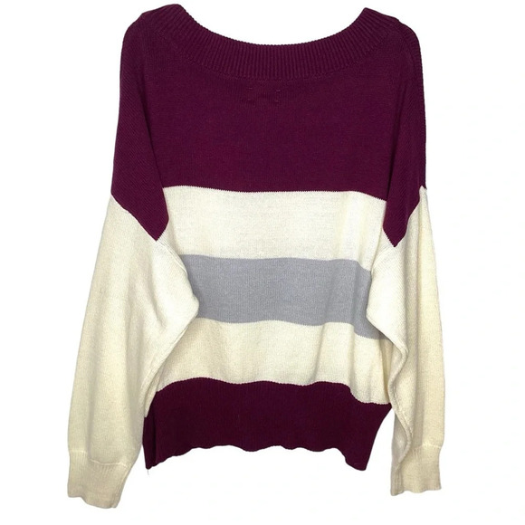 Lucky Sweater Women Sz XX L Red Cream NWT - Picture 7 of 10